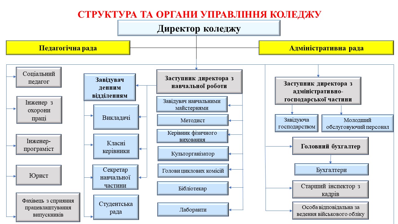 структура коледжу